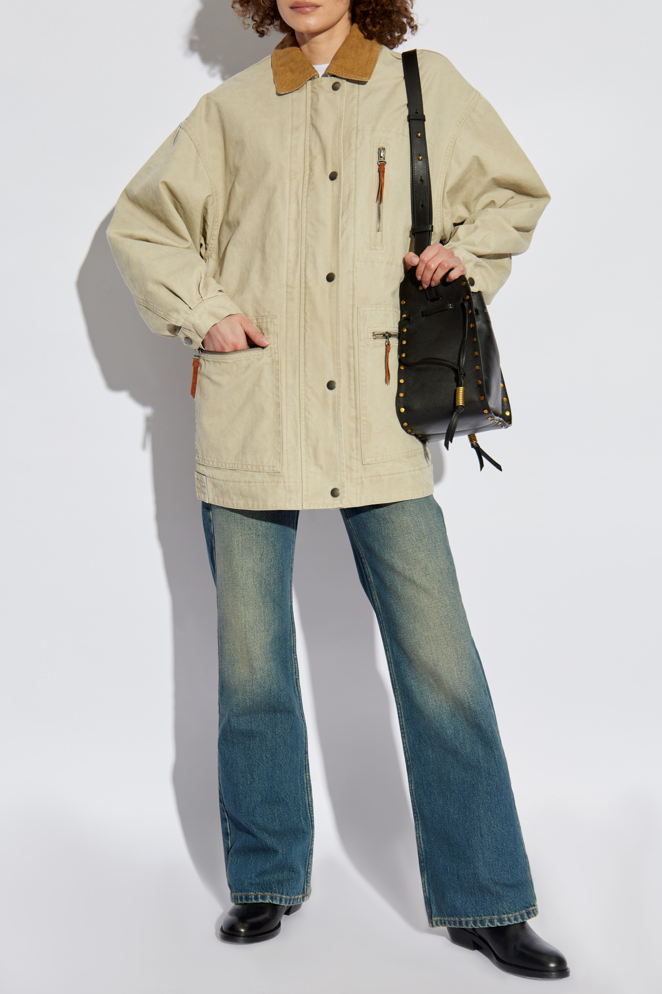 ISABEL MARANT★W'S JOHEL S/S T - TS0001FB A1N10E WHLG 113436 ISABEL MARANT Joanny Jeans | Blue | FARFETCH PL